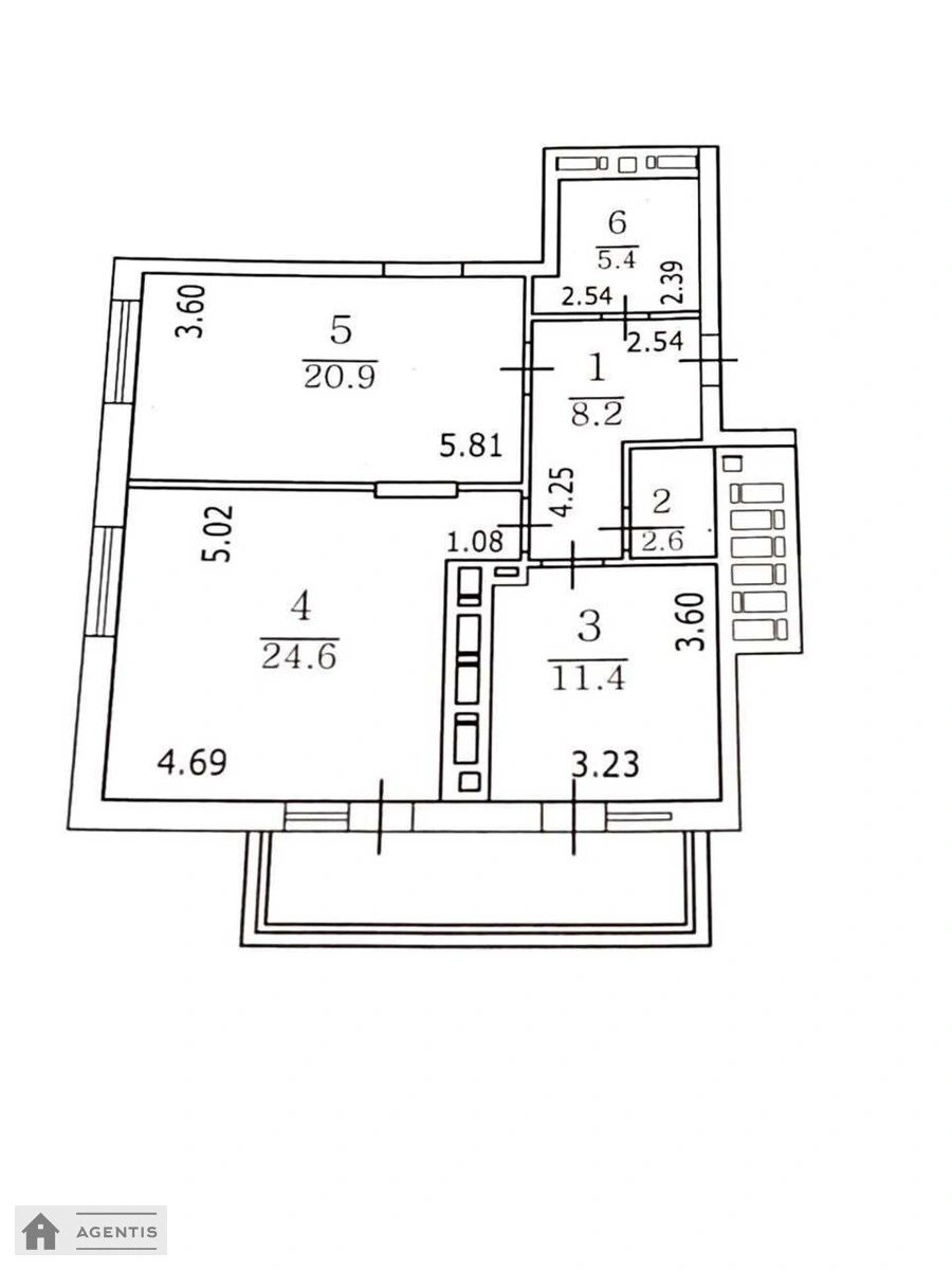 Apartment for rent 2 rooms, 81 m², 19th fl./31 floors. 7, Lesi Ukrayinky 7, Kyiv. 