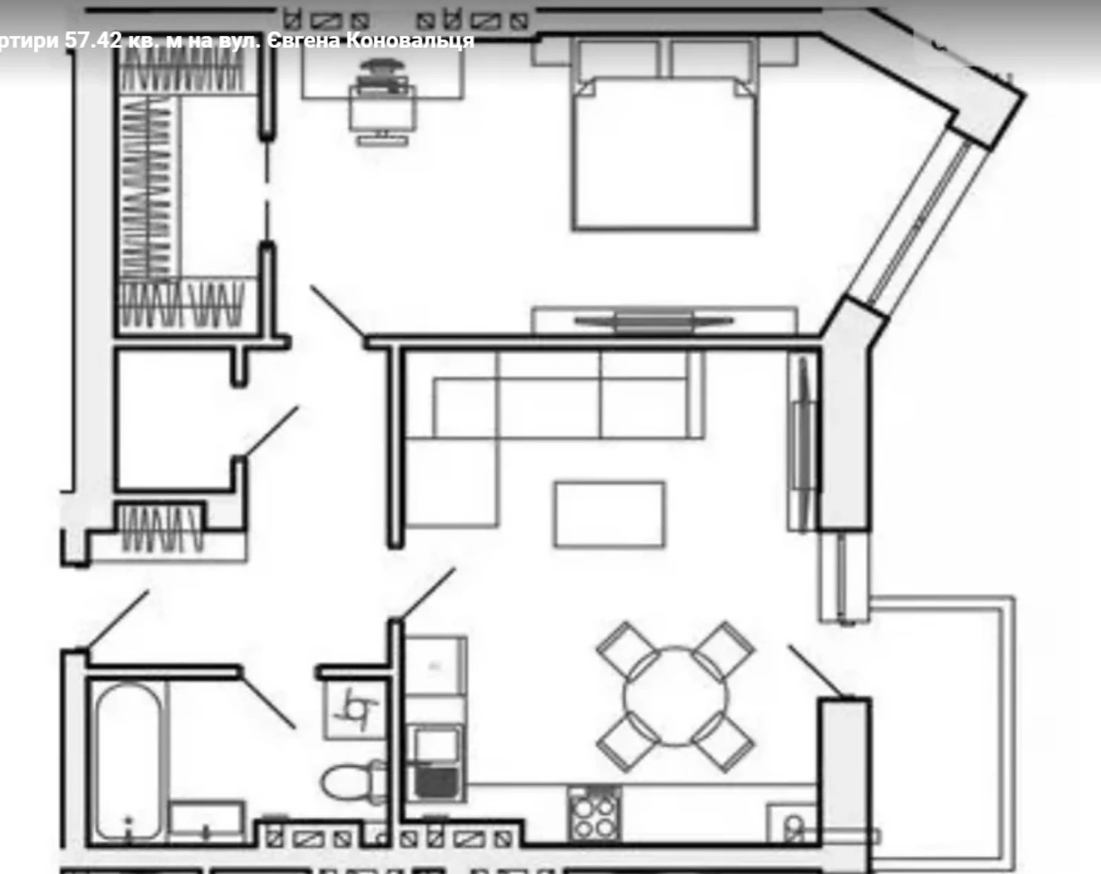 Продаж квартири 1 кімната, 57 m², 6 пов./11 поверхів. Канада, Тернопіль. 