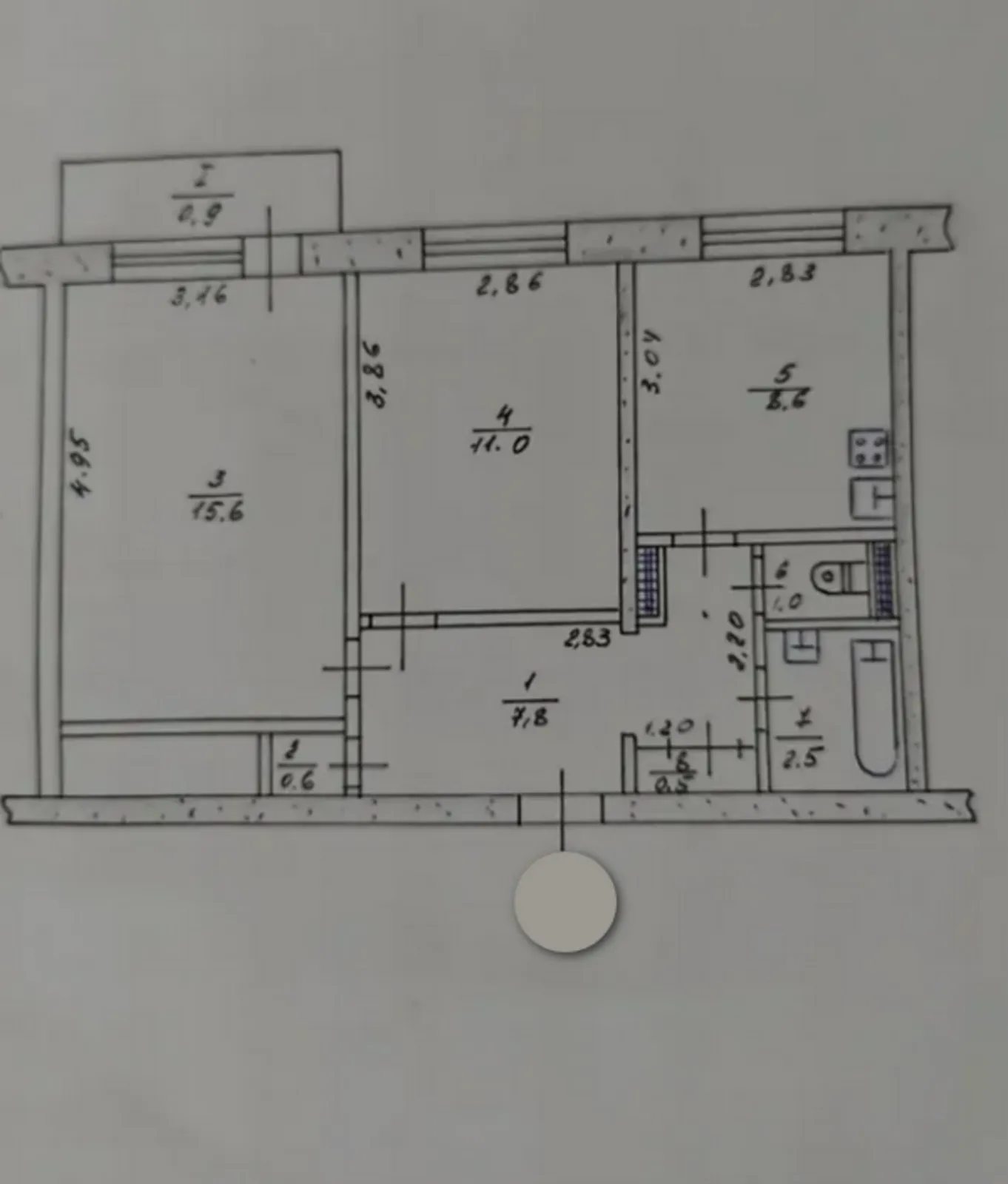 Apartments for sale 2 rooms, 48 m², 7th fl./9 floors. Бам, Ternopil. 