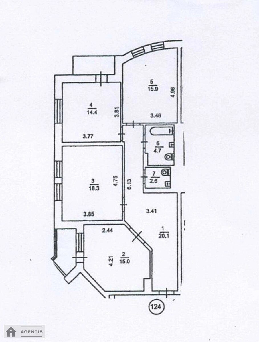 Здам квартиру 3 кімнати, 96 m², 10 пов./22 поверхи. 4, Миколи Амосова вул., Київ. 