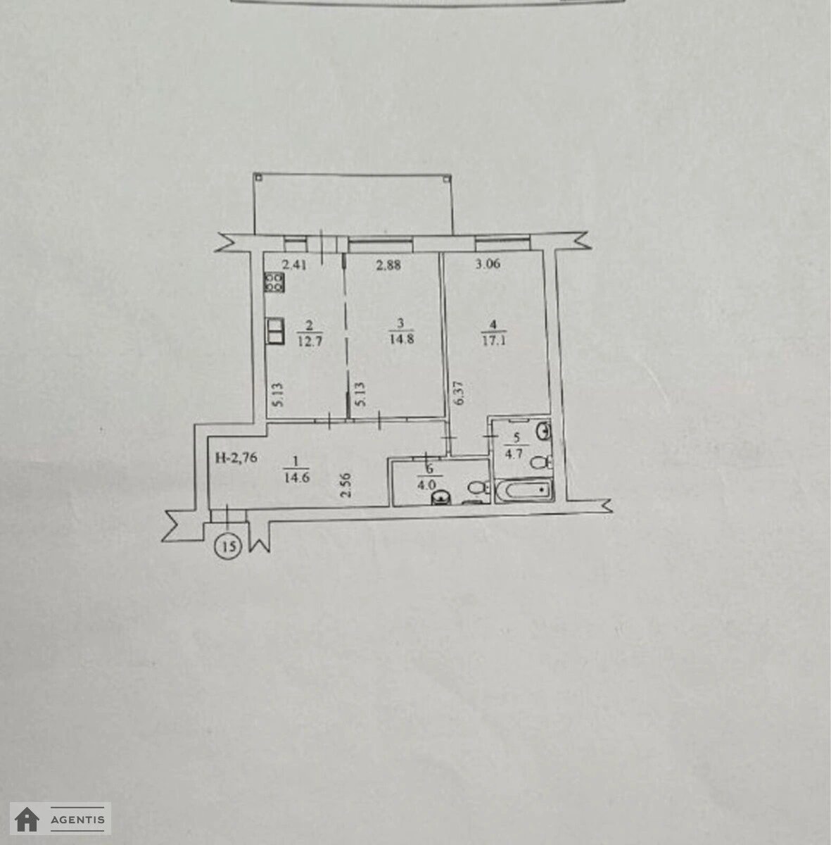 Сдам квартиру 2 комнаты, 71 m², 4 эт./6 этажей. 94, Замковецкая 94, Киев. 