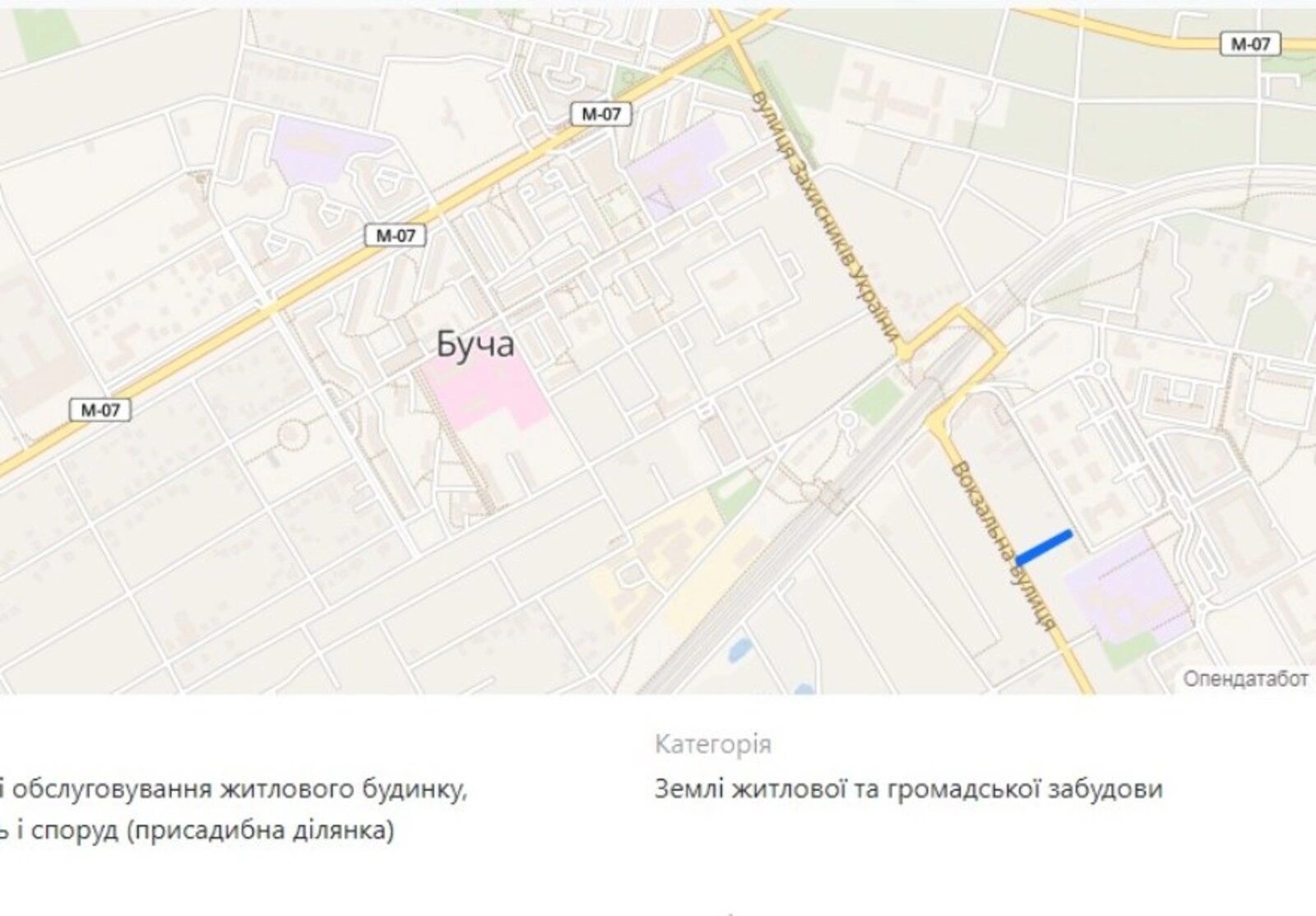 Продаж землі під житлову забудову. 60, Вокзальна вул., Буча. 