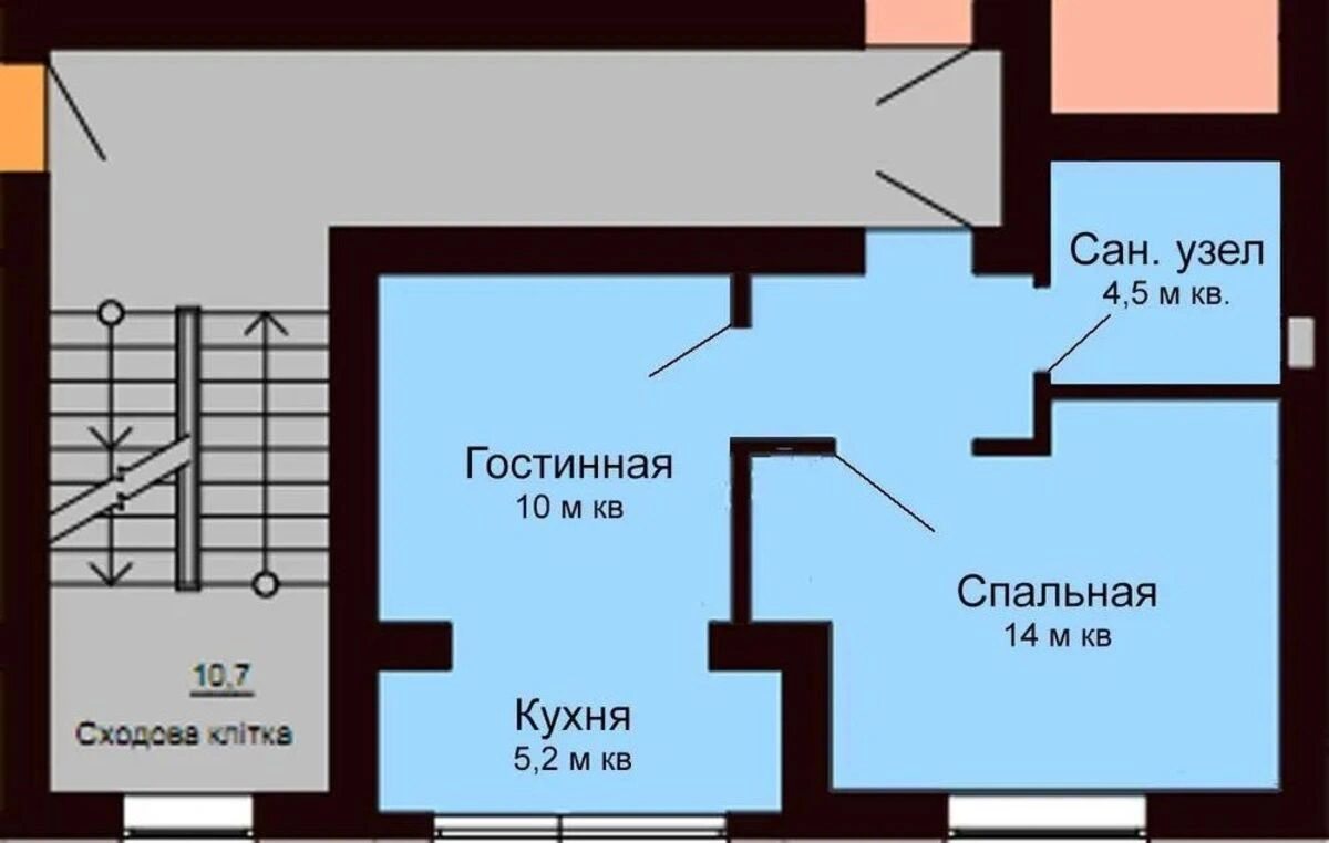 Apartment for rent 1 room, 39 m², 3rd fl./5 floors. Petropavlovskaya  Borshchahovka. 