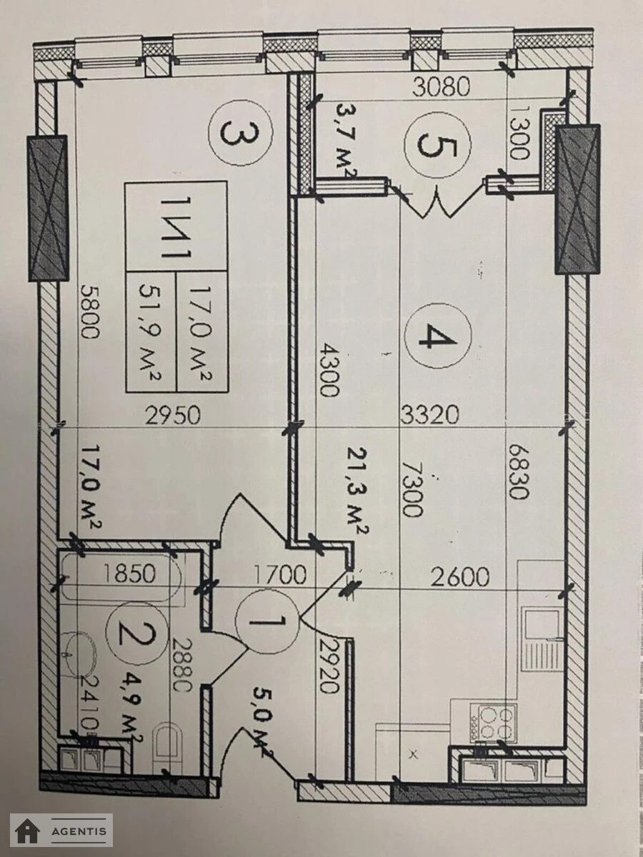 Здам квартиру 1 кімната, 52 m², 22 пов./36 поверхів. 11, Берестейський просп. (Перемоги), Київ. 