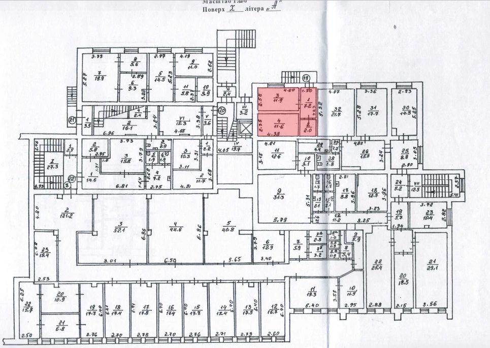 Сдам офис 2 комнаты, 31 m², 1 эт./9 этажей. 10, Богдановская 10, Киев. 