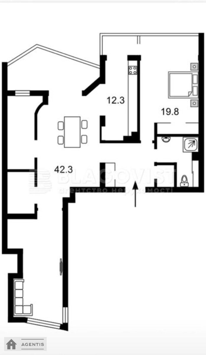 Здам квартиру 3 кімнати, 150 m², 15 пов./15 поверхів. 36, Бульварно-Кудрявська вул. (Воровського), Київ. 