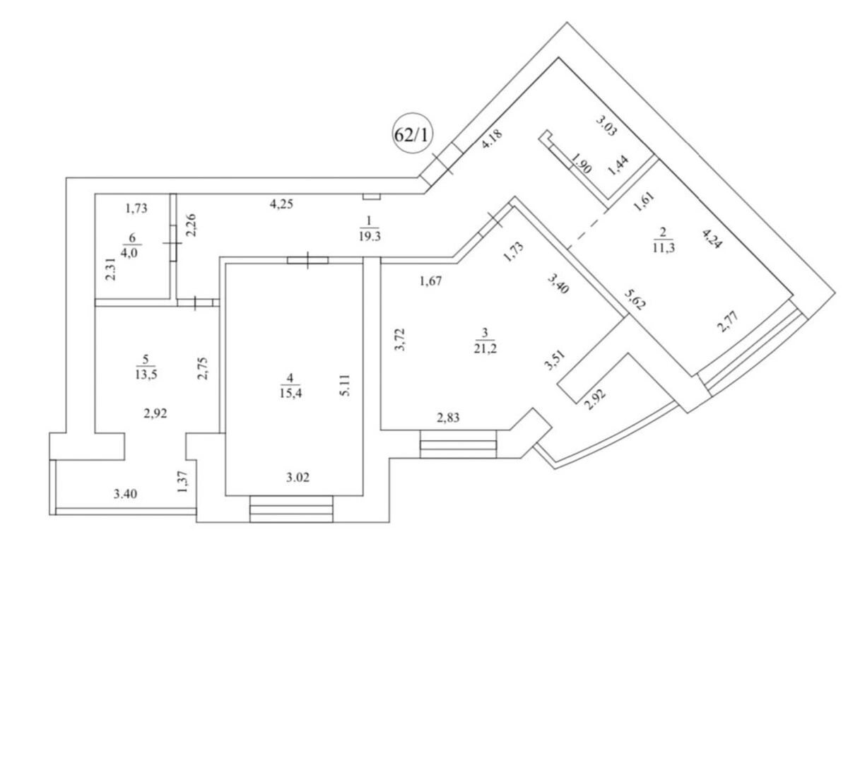 Apartments for sale 3 rooms, 84 m², 11th fl./12 floors. 34, Radystiv 34, Kyiv. 