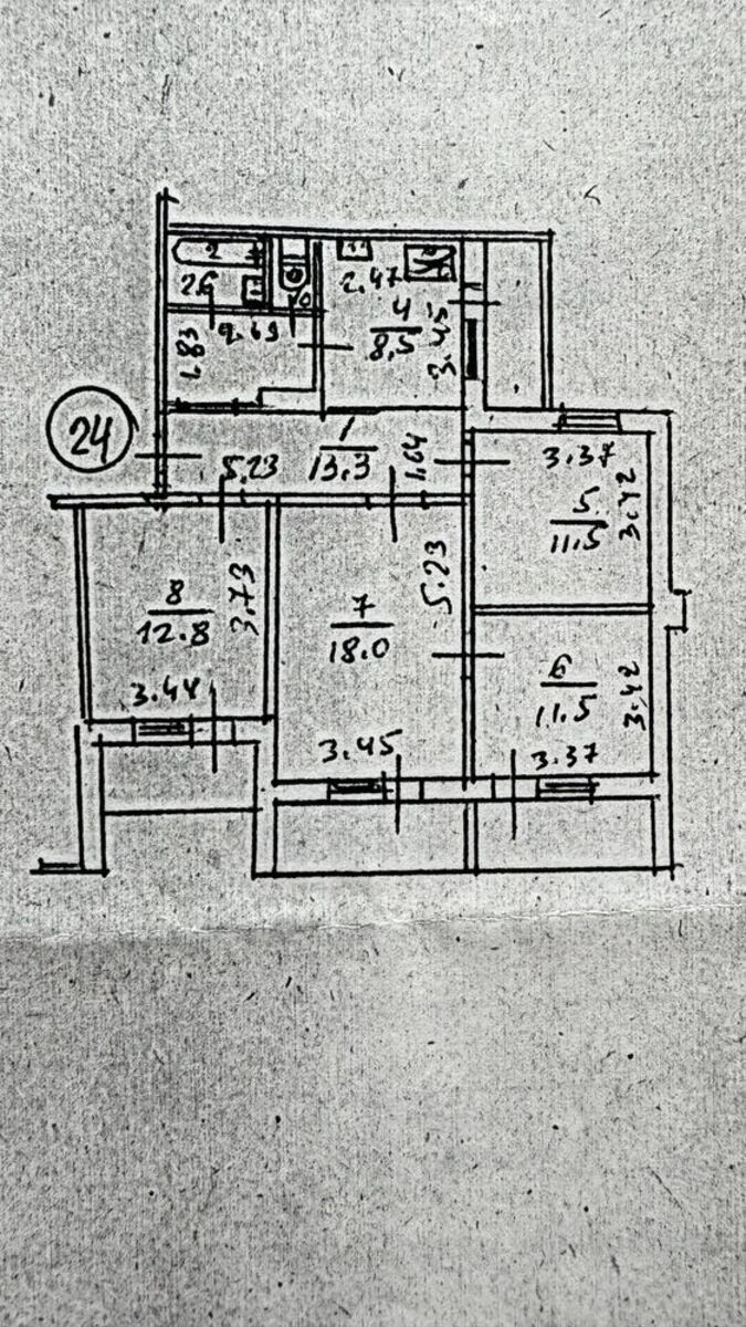 4-кімнатна, вул. Закревського, 5а, Деснянський