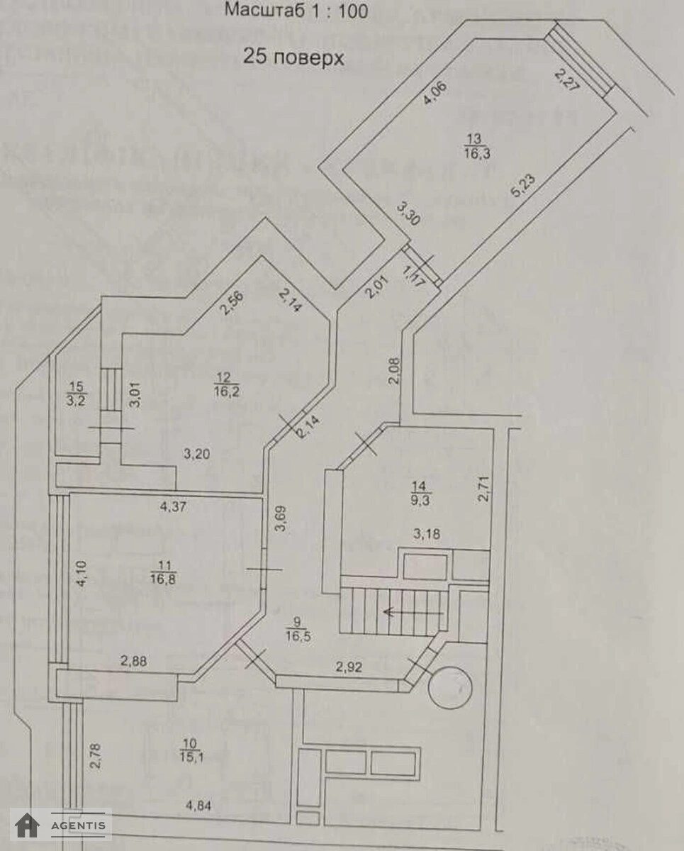 Сдам квартиру 5 комнат, 212 m², 24 эт./36 этажей. 1, Срибнокильская 1, Киев. 