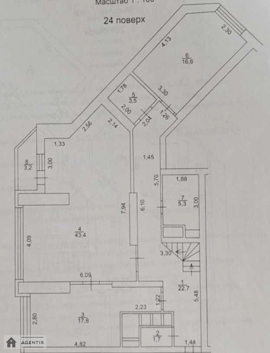 Сдам квартиру 5 комнат, 212 m², 24 эт./36 этажей. 1, Срибнокильская 1, Киев. 