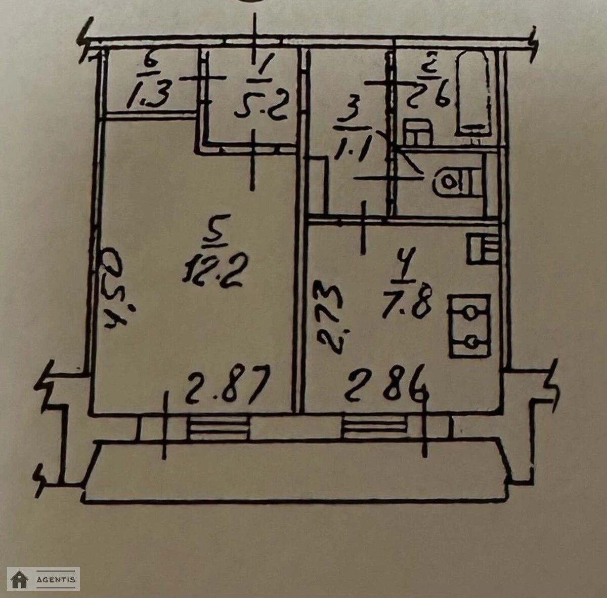 Здам квартиру 1 кімната, 30 m², 2 пов./9 поверхів. 61, Героїв Дніпра 61, Київ. 