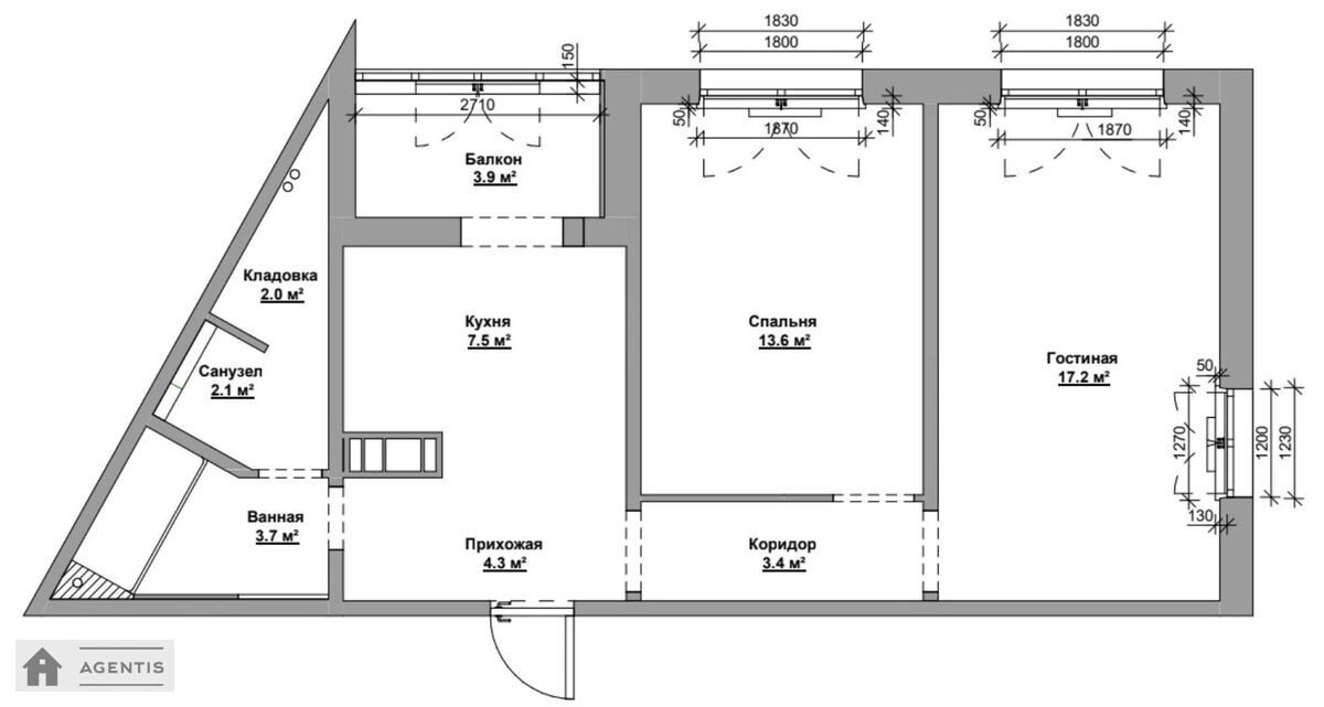 Здам квартиру 2 кімнати, 58 m², 15 пов./25 поверхів. 85, Юлії Здановської вул. (Михайла Ломоносова), Київ. 