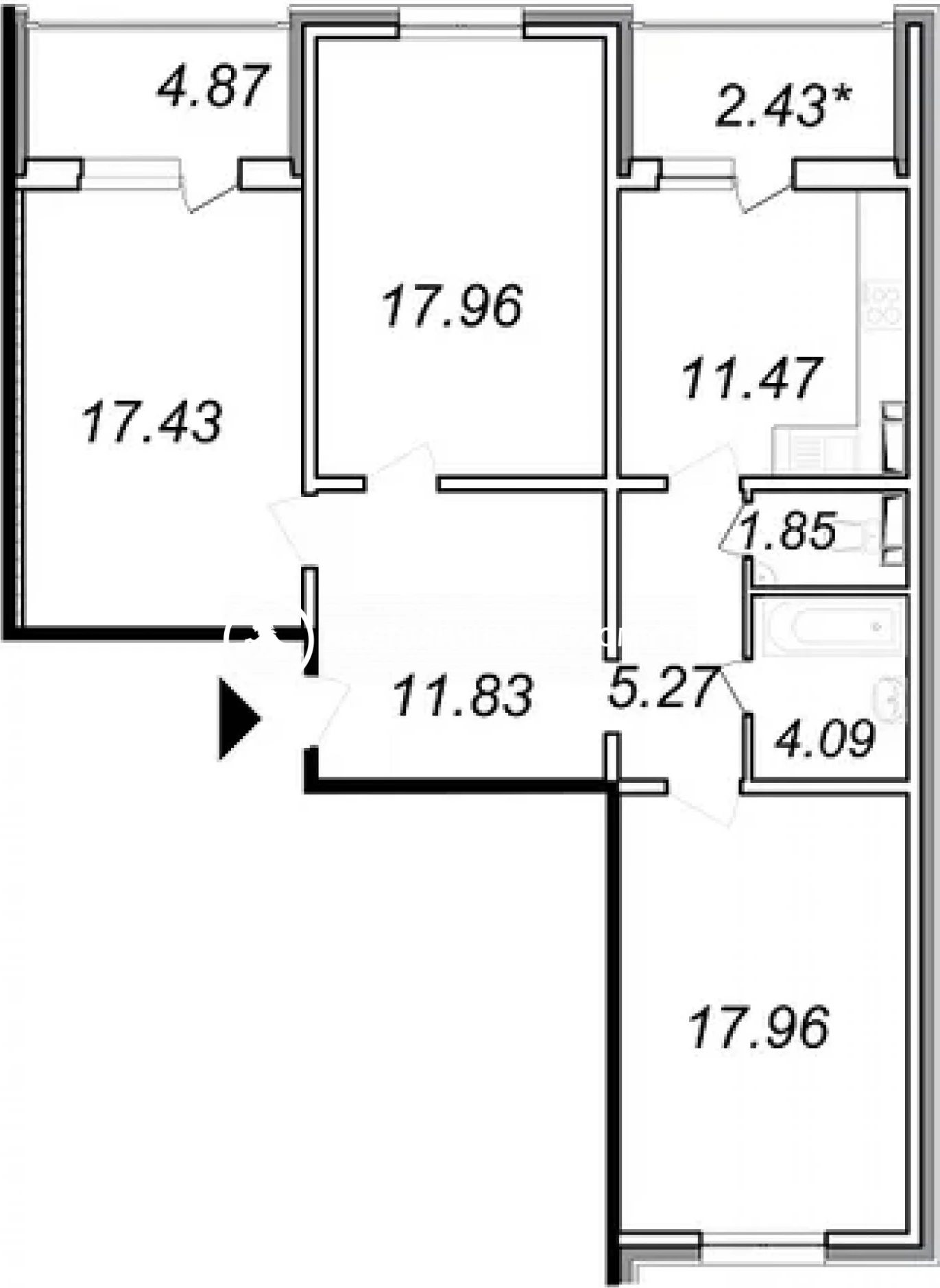 Apartment for rent 3 rooms, 95 m², 15th fl./25 floors. Mostytskyy, Kyiv. 