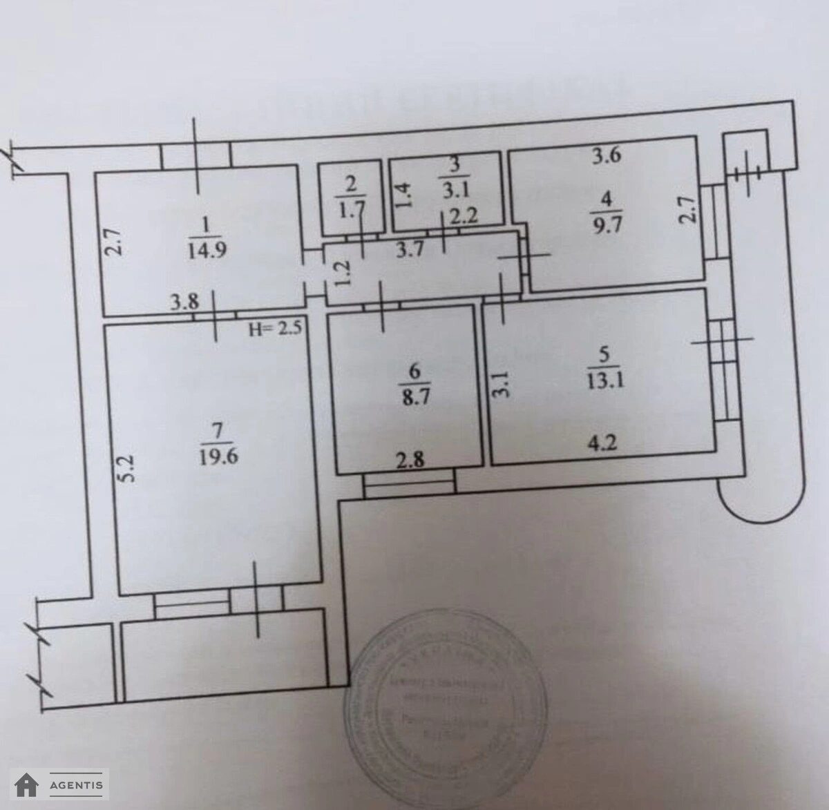 Сдам квартиру 3 комнаты, 76 m², 11 эт./16 этажей. 55, Отрадный 55, Киев. 