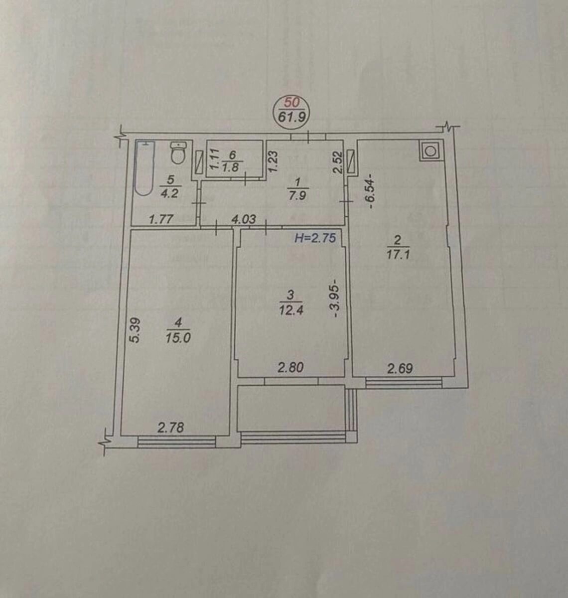 Продаж квартири 2 кімнати, 62 m², 8 пов./11 поверхів. 11, Боголюбова вул., Софіївська Борщагівка. 