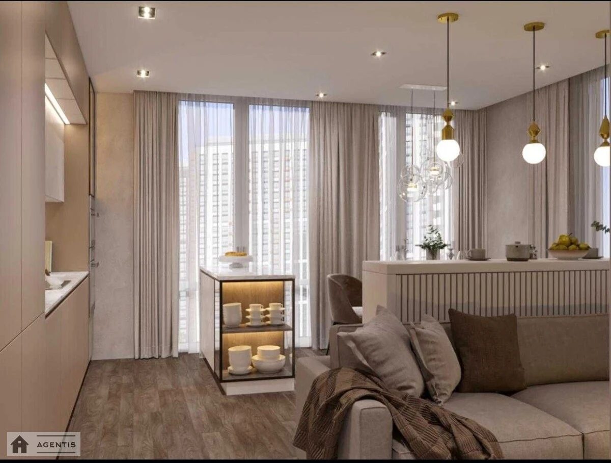 Apartment for rent 3 rooms, 90 m², 21st fl./26 floors. 16, Dniprovs'ka embankment 16, Kyiv. 