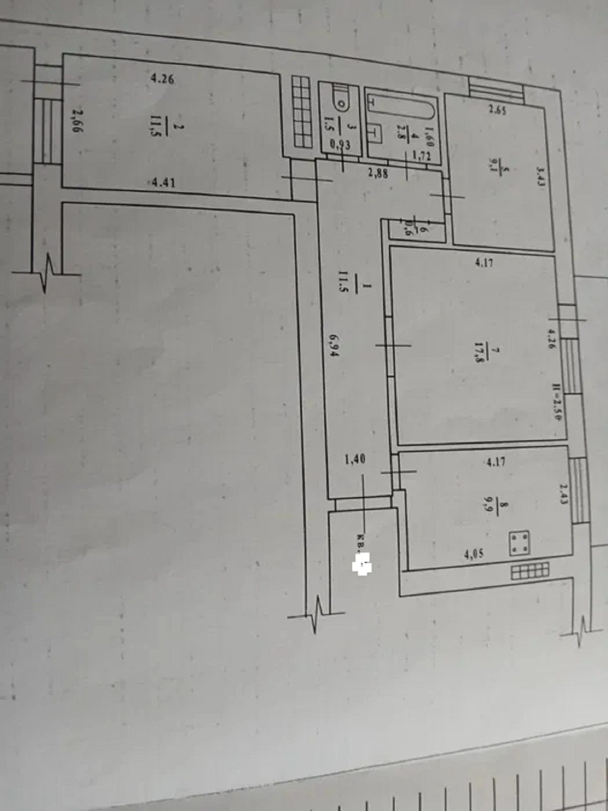 Продаж квартири 3 кімнати, 68 m², 3 пов./9 поверхів. 66, Вильямса Академика ул., Одеса. 