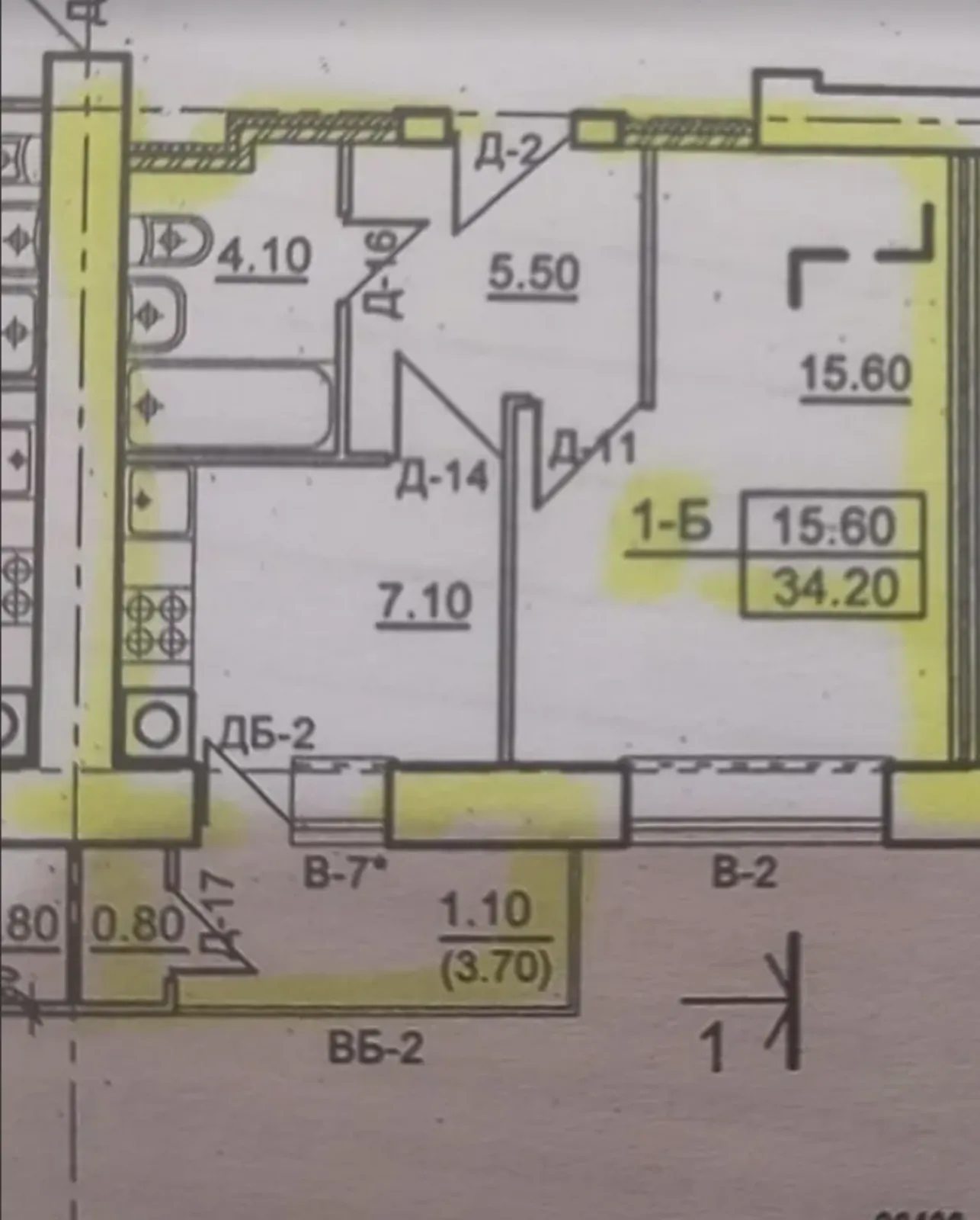 Продаж 1к квартири 34 кв. м на просп. Злуки