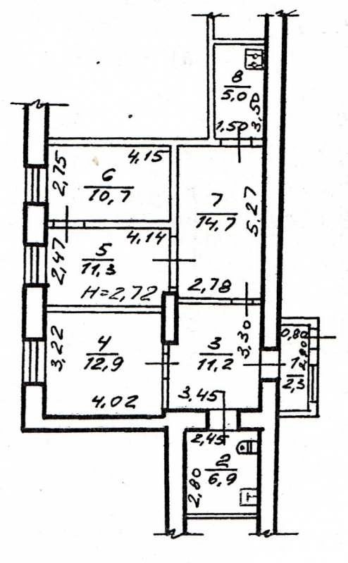 Продаж квартири. 3 rooms, 75 m², 1st floor/2 floors. 41, Полтавський шлях, Харків. 