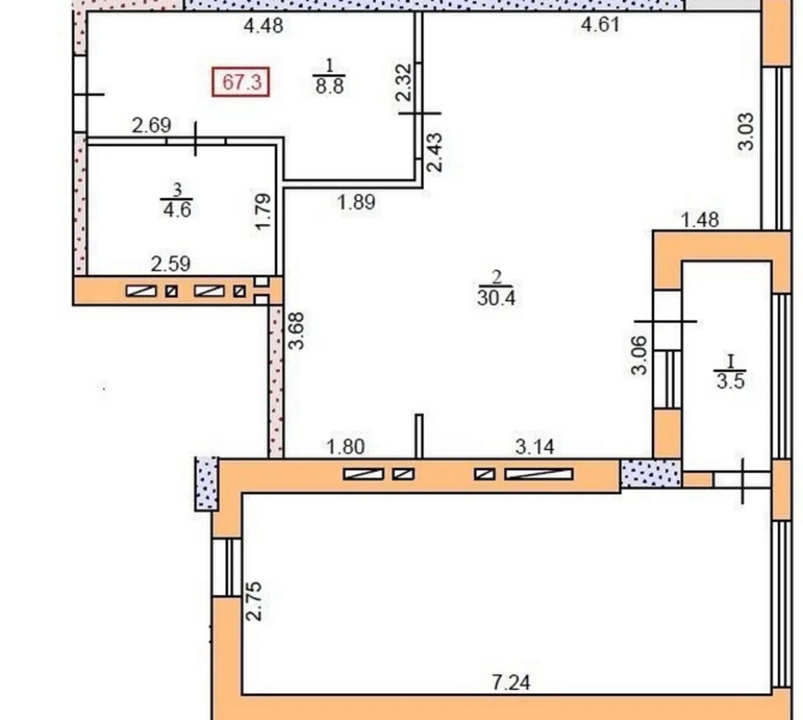 Продаж квартири 2 кімнати, 67 m², 16 пов./16 поверхів. Центр, Тернопіль. 