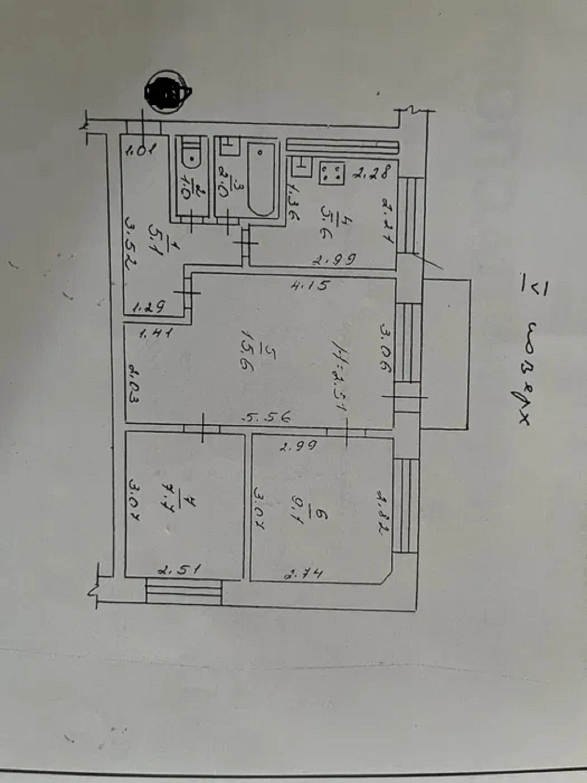 Apartments for sale. 3 rooms, 47 m², 5th floor/5 floors. 3, Vyshnevskoho per., Odesa. 