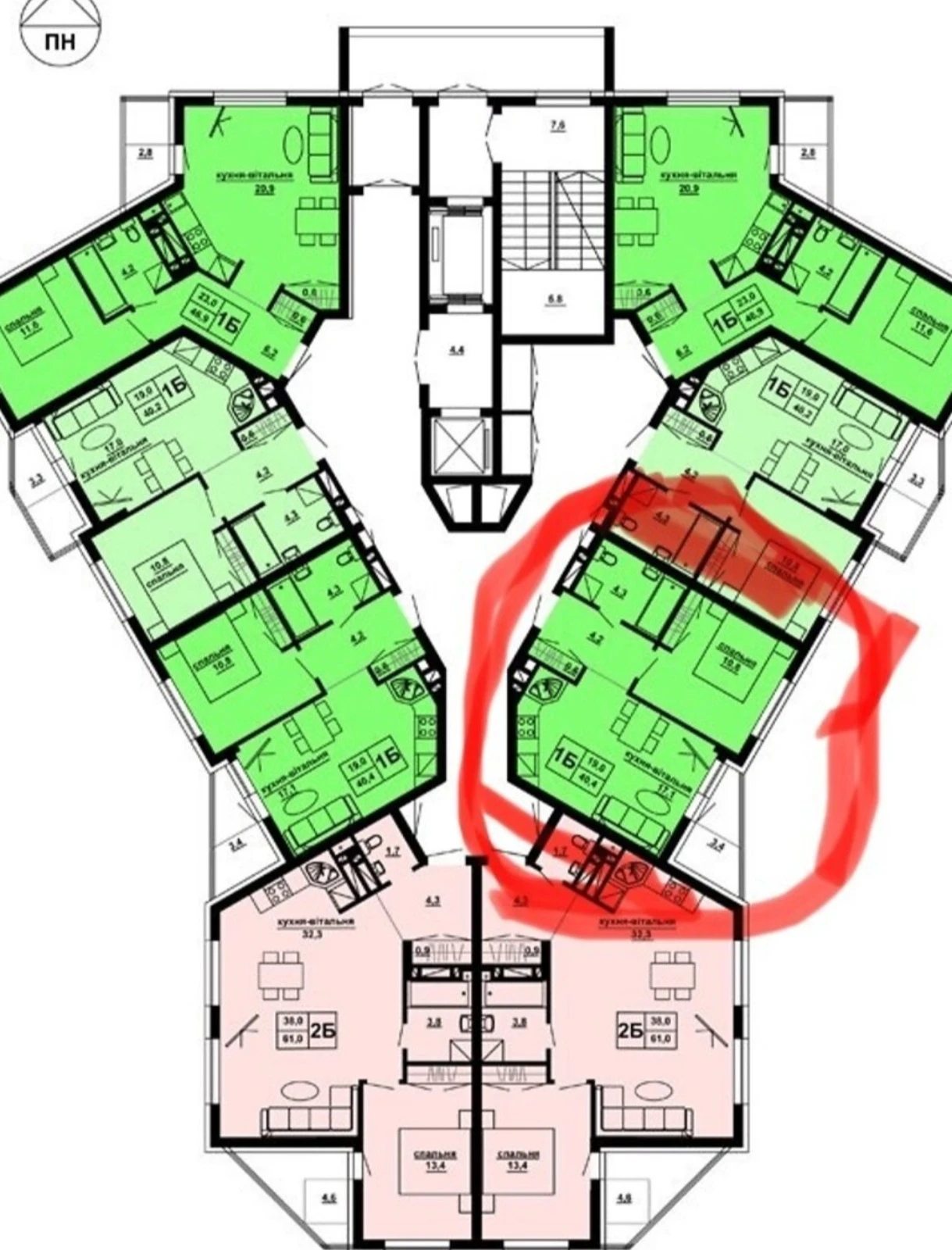 Продаж квартири 1 кімната, 45 m², 14 пов./16 поверхів. Восточный, Тернопіль. 