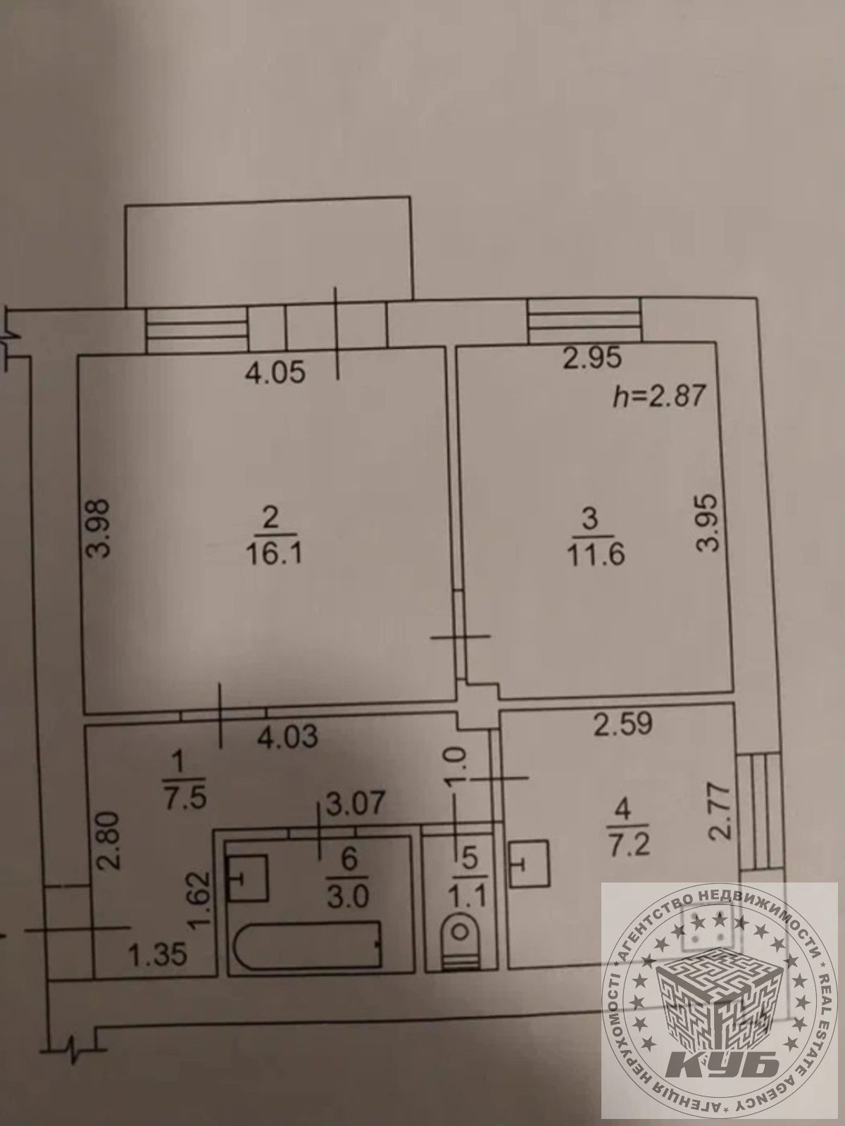 Продаж квартири 2 кімнати, 48 m², 2 пов./2 поверхи. 2, Большая Окружная ул., Київ. 