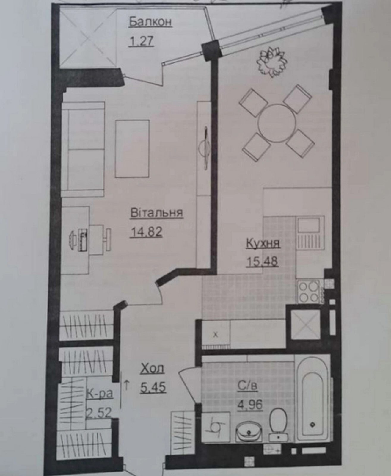 Продаж квартири 1 кімната, 45 m², 3 пов./13 поверхів. 7, Тарнавського Генерала вул., Тернопіль. 