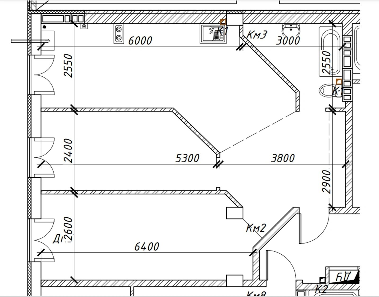 Продаж квартири. 2 rooms, 64 m², 11 floor/12 floors. 2, Инглези (25 ой Чапаевской Дивизии) , Одеса. 