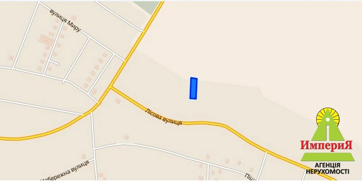 Land for sale for residential construction. Trushky. 