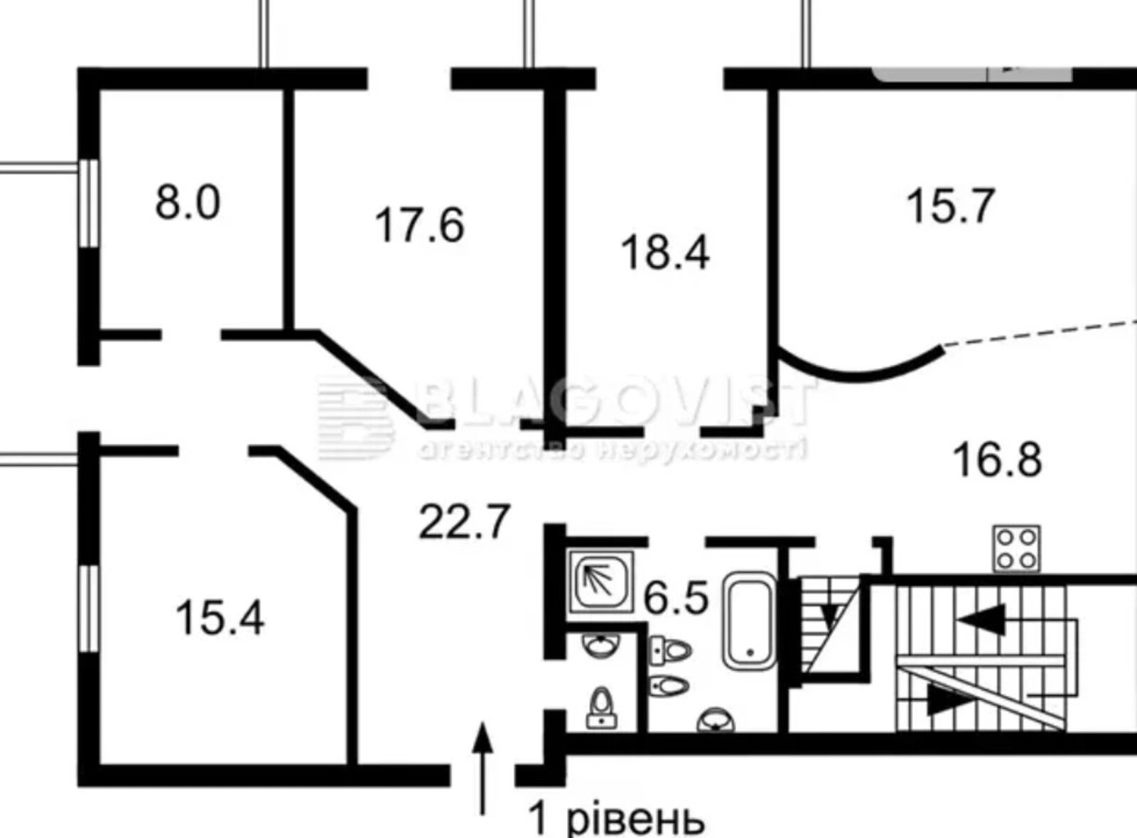 Продаж квартири 7 кімнат, 210 m², 5 пов./5 поверхів. 16, Тарасівська 16, Київ. 