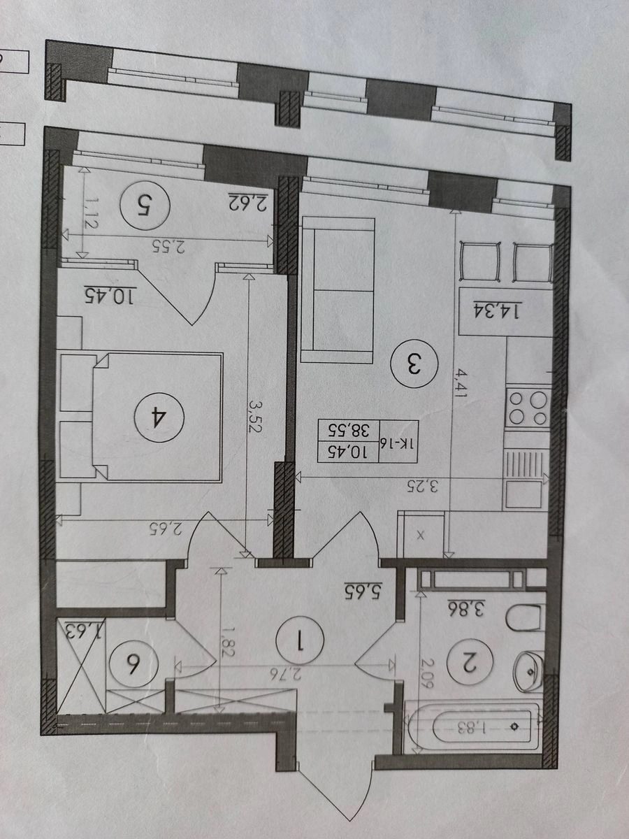 Продаж квартири 1 кімната, 39 m², 3 пов./18 поверхів. 2, Наддніпрянське 2, Київ. 