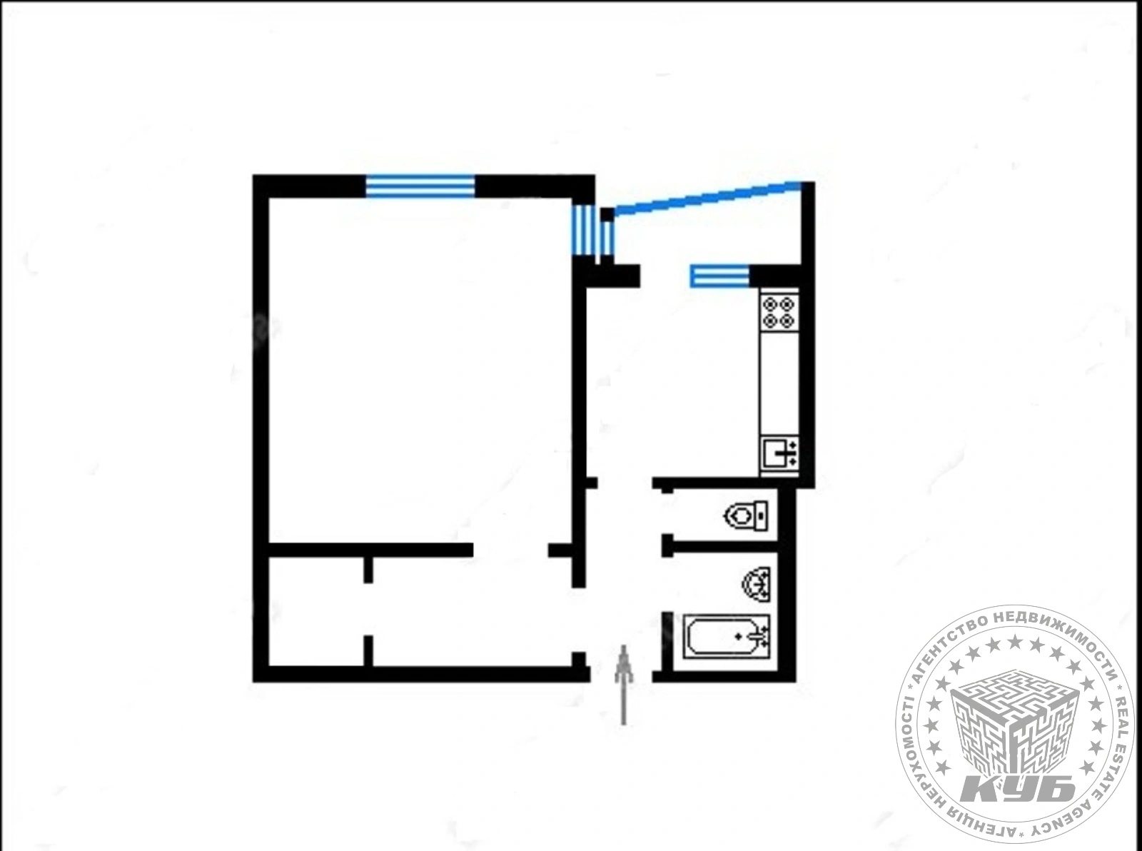 Продаж квартири 1 кімната, 34 m², 15 пов./16 поверхів. 1, Георгія Гонгадзе просп., Київ. 