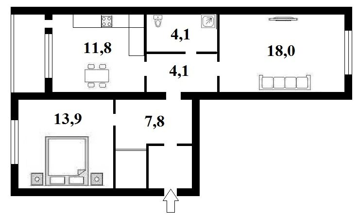 Продаж квартири. 2 rooms, 63 m², 1st floor/16 floors. 60, Тираспольська 60, Київ. 