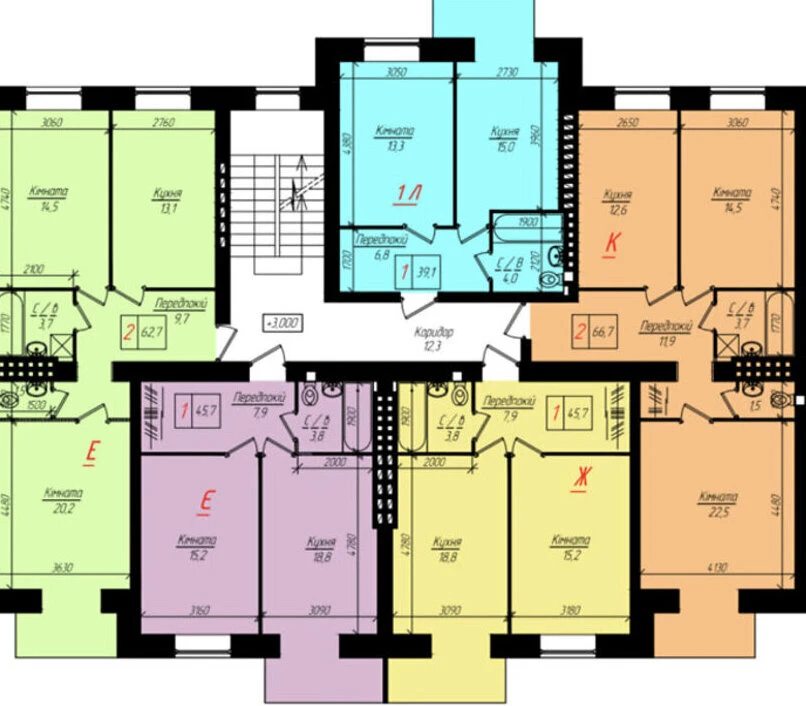 Продаж квартири 1 кімната, 46 m², 4 пов./4 поверхи. Кутковцы, Тернопіль. 