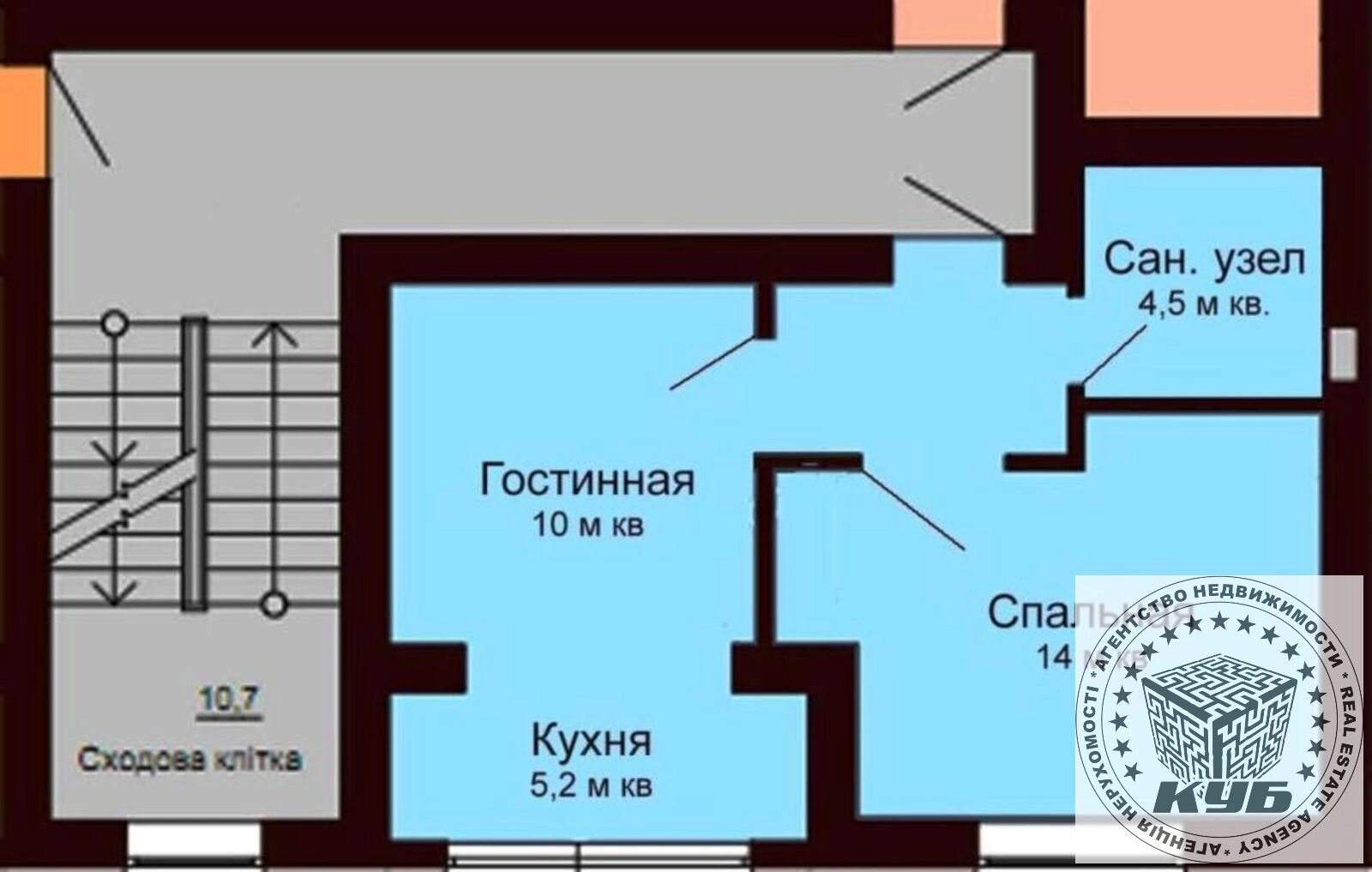 Продаж квартири 1 кімната, 37 m², 3 пов./5 поверхів. 3, Волинська , Петропавловская  Борщаговка. 