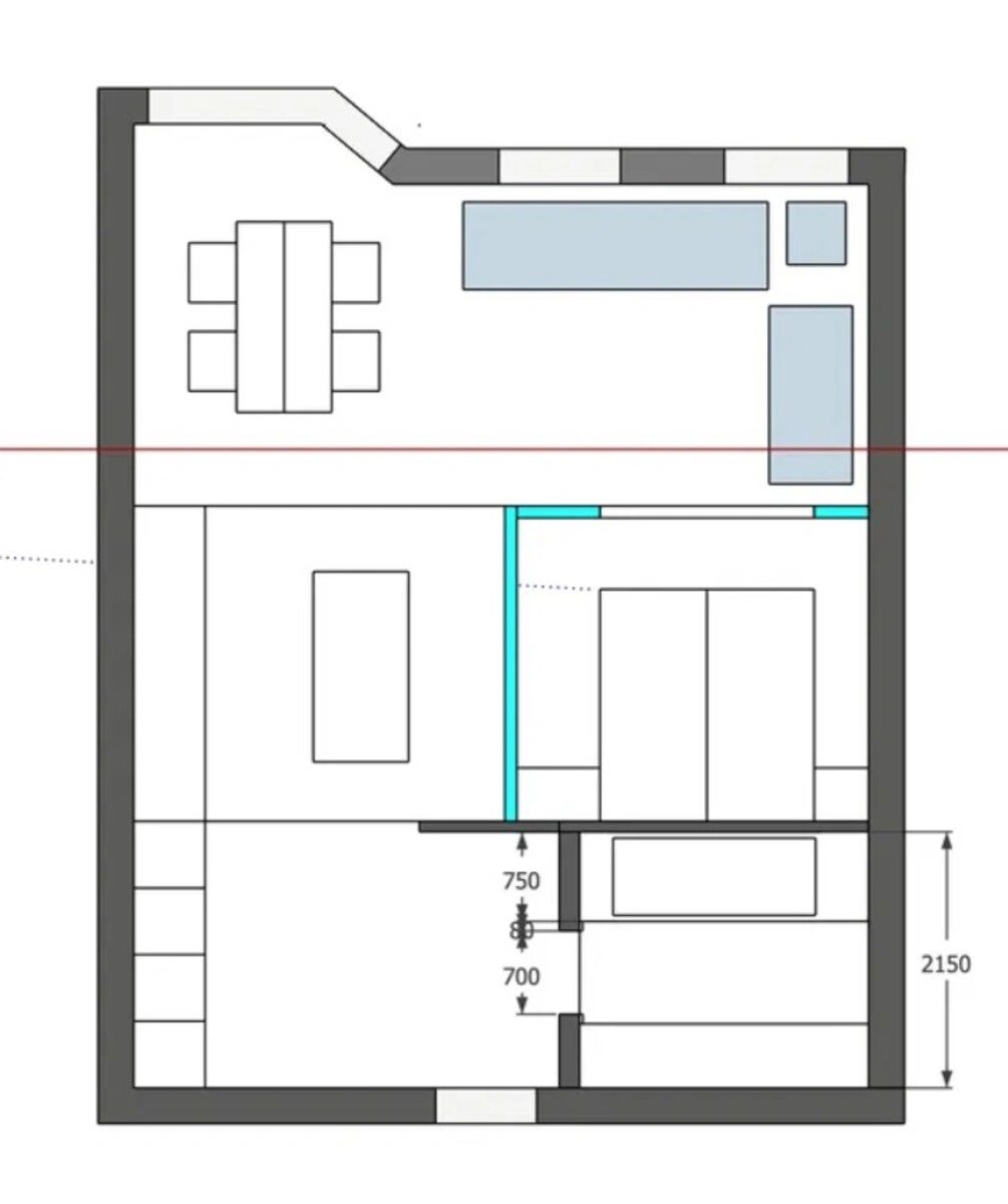 Ну, уж очень просторная квартира в AVINION (45 m2)