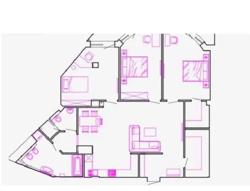 Apartments for sale. 3 rooms, 130 m², 2nd floor/18 floors. 9, Tenystaya ul., Odesa. 