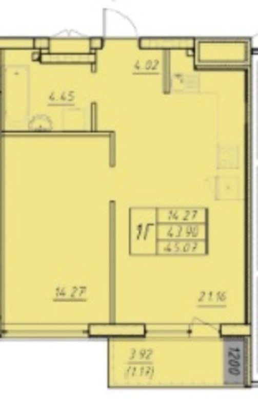 Продаж квартири. 1 room, 45 m², 8th floor/24 floors. 2, Филатова Академика ул., Одеса. 