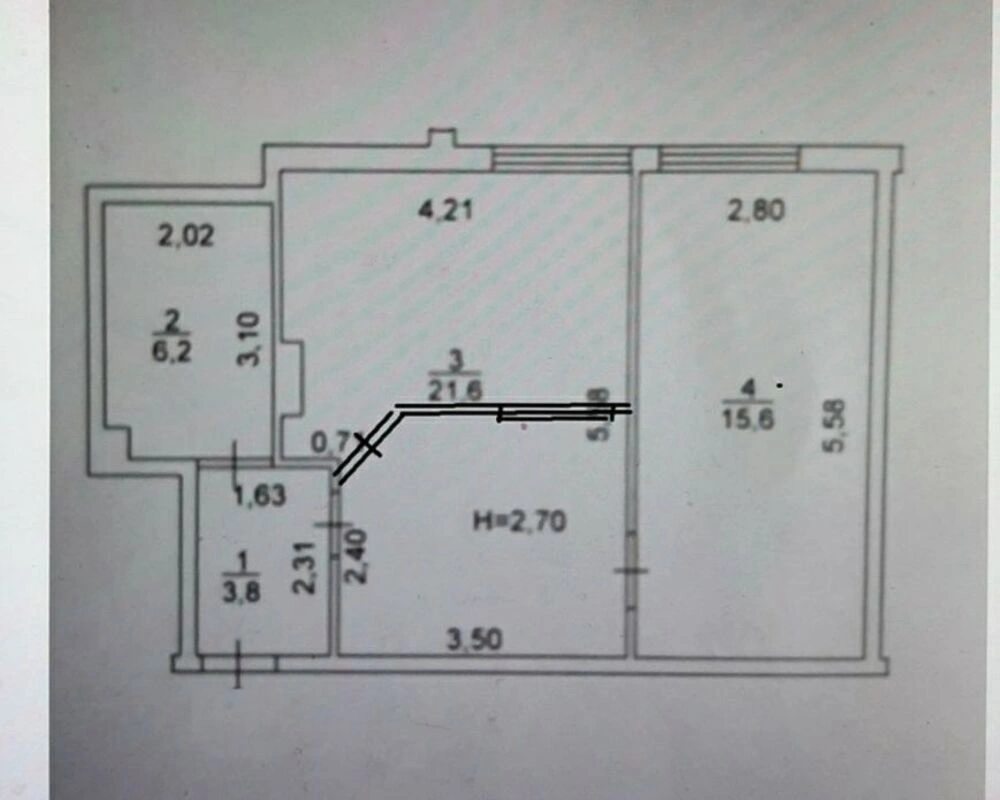 Продаж квартири 1 кімната, 48 m², 5 пов./12 поверхів. 18, Малиновского ул., Одеса. 