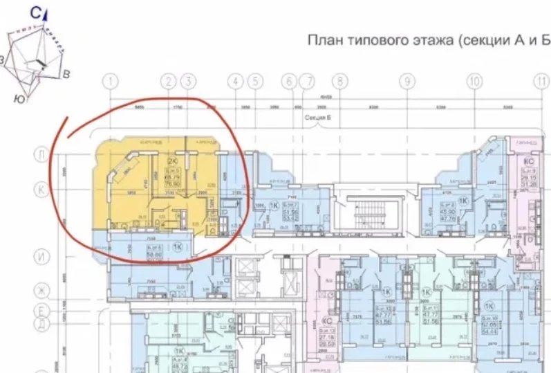 Продаж квартири. 2 rooms, 76 m², 3rd floor/26 floors. 1, Генуэзская ул., Одеса. 
