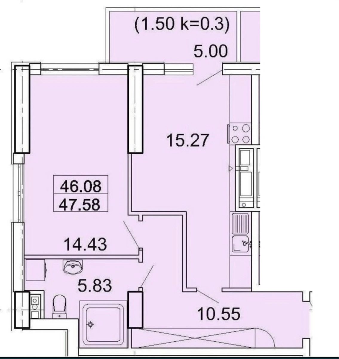 Apartments for sale. 1 room, 48 m², 16 floor/25 floors. 25, Bolshoy Fontan  Fontanskaya Doroha , Odesa. 