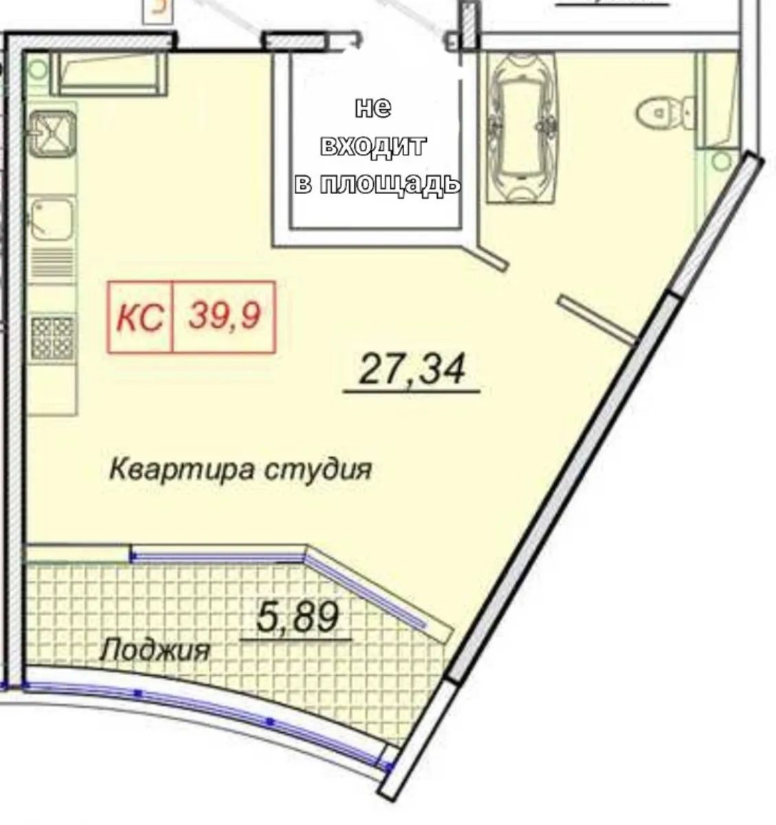 Продаж квартири. 1 room, 41 m², 18 floor/25 floors. 16, Каманина ул., Одеса. 