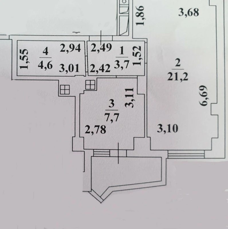 Продаж квартири. 1 room, 42 m², 4th floor/11 floors. 1, Гранитная , Одеса. 