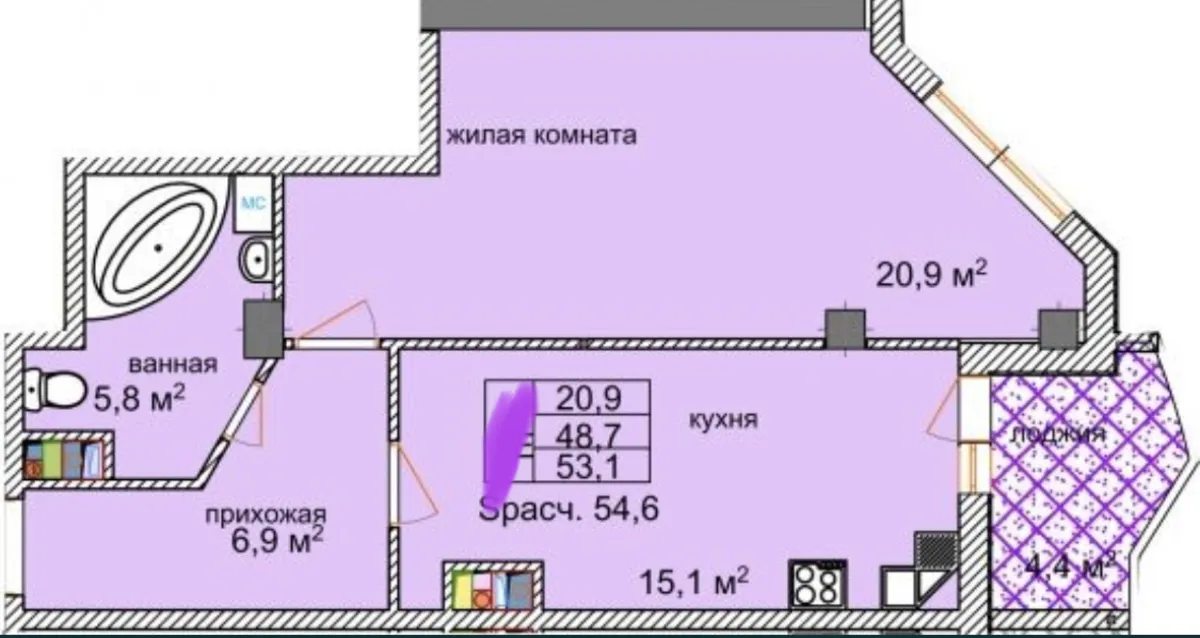Продаж квартири. 1 room, 55 m², 6th floor/24 floors. 118, Большой Фонтан / Фонтанская Дорога , Одеса. 