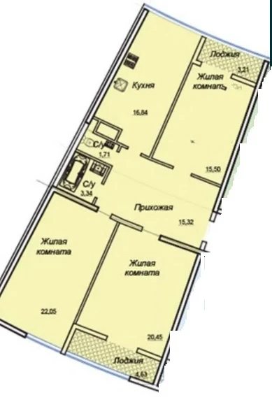 Продаж квартири. 3 rooms, 107 m², 18 floor/25 floors. 3, Генуэзская ул., Одеса. 