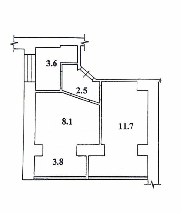 Продаж квартири. 30 m², 7th floor/10 floors. 33, Французский бульвар, Одеса. 