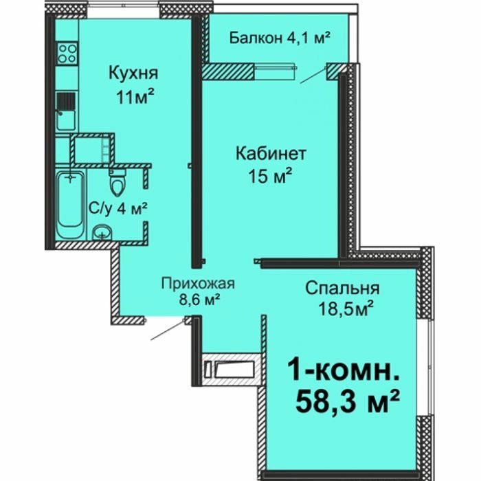 Apartments for sale. 2 rooms, 58 m², 8th floor/24 floors. 27, Varnenskaya, Odesa. 