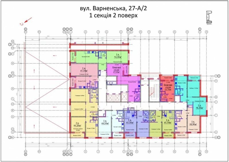 Продаж квартири. 2 rooms, 58 m², 8th floor/24 floors. 27, Варненская, Одеса. 