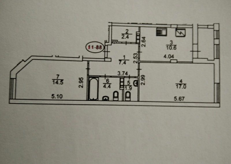 Продаж квартири. 2 кімнати, 61 m², 2 поверх/10 поверхів. 4, Регенераторна 4, Київ. 